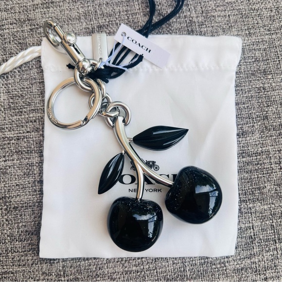 Coach Signature Cherry Bag Charm - Picture 1 of 5